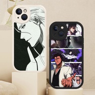TP-1 Sosuke Aizen Bleach Anime Lambskin Case For iPhone  17，15 14 13 11 12 Pro Max Mini 8 7 Plus SE 