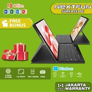 NEXTFUN Laptop 2in1 Windows Tablet PC Windows 10 PRO OS 4GB RAM 128GB ROM 10.1″ HD IPS Touchscreen Intel Quad Core Processor Murah Computer