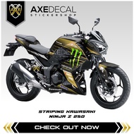 Striping Ninja Z 250 Monster Energy - Stiker Motor Kawasaki Ninja z250 Custom