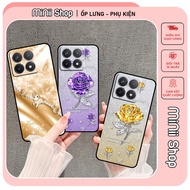 Xiaomi Mi 14T 5G / 14T Pro 5G case printed with beautiful flowers and cute horses embossed