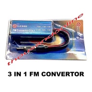 12V 3 IN 1 CAR AUTO STEREO ANTENNA FM RADIO BAND FREQUENCY CONVERTER - 1 PCS