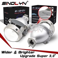 Super 3.0'' H1 HID Bi xenon Lens Projector Headlight H4 H7 Headlamps Lens Full Metal Automobiles Par