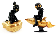 Hebru Brantley Flyboy and Lil' Mama Gaia Art Toys
