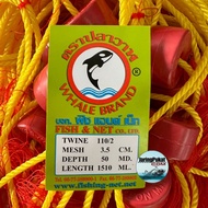 110/2 X 35MM X 50MD X 1510ML Jaring Pukat Tiga Lapis Singkat/ 3 Layer Fishing Net Apollo【Udang/Ikan】