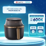 Nồi chiên không dầu Philips NA332/00 6.2 lít - Công suất 2000W - Cửa sổ kính - Công nghệ RapidAir Pl
