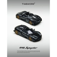 Time Micro 1:64 Porsche 918 Spyder Black Gold Limited