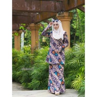 Baju kurung moden,, kurung corak floral,, kurung corak batik