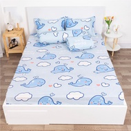 Drap Ga Gối trải giường Ga chun bọc nệm vải Cotton Poly mẫu MON ĐÀN nhiều kích thước M2/M6/M8/2M2 (1