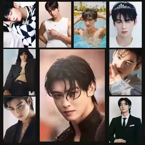 Korean Actor Cha EunWoo Art Sticky Wall Waterproof Home Living Room Bedroom Bar Aesthetic Decoration