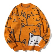 Autumn And Winter Couple Knitted Sweater Men Autumn Winter Warm Loose Knitted Sweater Suitable For M