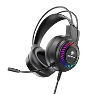 USB Interface 3.5 Computer Headset Factory Headset Luminous Wired USB Microphone Desktop Notebook