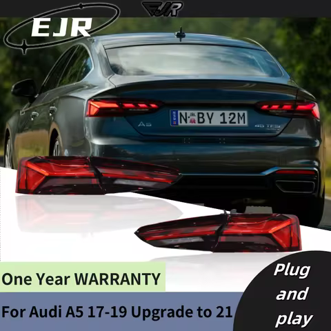 Tail lights for Audi A5 2017-19 to 2021 Taillight Assemblies Modified with LED Water Steering Rear T