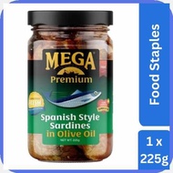 Mega<Ci/Sardines.Y;Bottled@XA+in xU+Lv+Bf+IL+Os+Olive Oil 225g