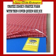 URATEX 2X60X75 URATEX FOAM WITH THIN COVER QUEEN SIZE JCE//RAMDOM DESIGN OF FOAM COVER