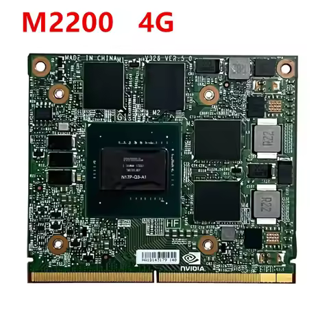 Original M2200 M2200M 4GB GDDR5 MXM 3.0 For Dell M7510 M7520 HP ZBook15 G3 G4 Laptop Video Graphic C