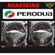 Perodua ATIVA Myvi Alza Bezza Axia Aruz VIVA Carbon Fiber Leather Steering Cover Penutup Stereng