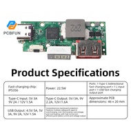 Pcbfun 22.5W Super Fast Charging Module IP5356  Mobile Power Bank DIY Motherboard