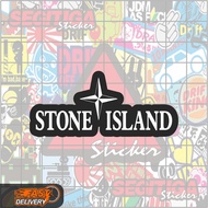 Stone Island Sticker Size 7 x 3 Cm