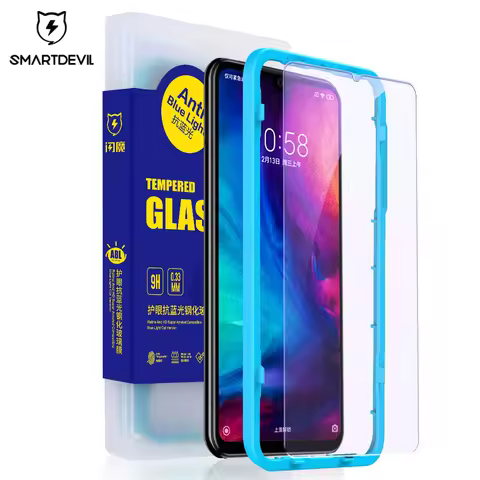 SmartDevil Tempered Glass For Redmi Note 9 8 Pro 7 Pro Screen Protector For Redmi 9T 10X 2.5D Curved