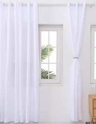 Ready stock Door Window  Curtain langsir Theral Solid Window Curtain Star Curtain Langsir