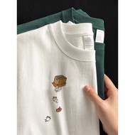 shirt for men t shirt men Trendy Brand Cat Men's 240g Printed Short-sleeved T-shirt