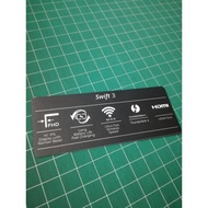 [COMP]-stiker spesifikasi laptop acer swift 3 -