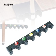 Zxpjkyu 6 Hole Pool Cue Holder Cue Rest Playing  Billiard Cue Stick Rack