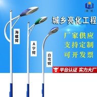 Tiang lampu jalan perbandaran Fujian jenis satu lengan dan dua lengan, tiang lampu jalan bertenaga s