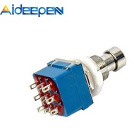 Aideepen 3PDT Foot Switch 9-pin Guitar Effect Pedal Box Foot Metal Switch True Bypass