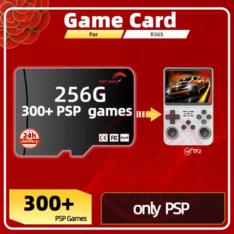 PSP PS1 Game Card For R36S Memory TF Plug&Play Pre-install Retro Games SD portable Handheld High Spe