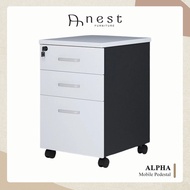 (NEST) Alpha Premium Mobile Pedestal / (FREE Installation) / Office / Work station / Cabinet / Storage
