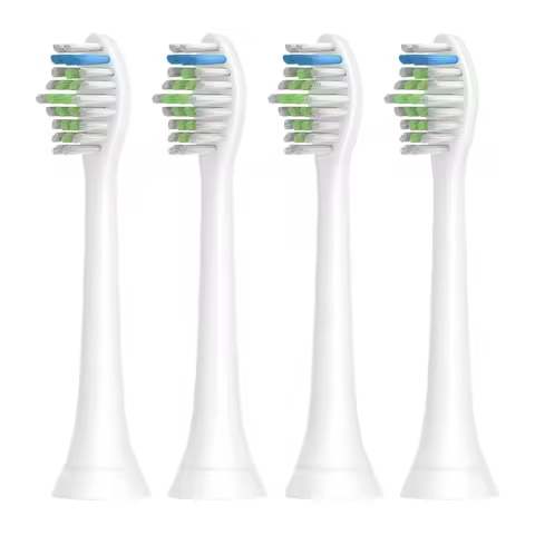 4pcs Replacement Brush Head Compatible with PH Sonic Care Diamondclean Electric Toothbrush