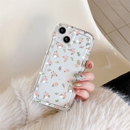 เคส สําหรับ iPhone 11 13 14 12 Pro Max 7 8 SE Plus XR X XS 6 เคสไอโฟน ดอกไม้เล็ก ๆ เคสโทรศัพท์มือถือ ดอกไม้ เคสโทรศัพท์ เคสใส