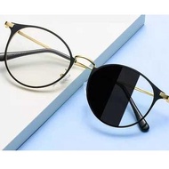 X6Y9 Korean Photochromic Glasses 2 In 1 KM300 Anti-Uv Photochromic Lens Glasses for Women and Men