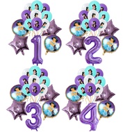 15pcs/Set Princess Jasmine Foil Balloon 32inch Number Balloons Birthday Baby Shower Party Decoration