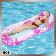 [Okhello.sg] Inflatable Floating Row Foldable Swimming Pool Water Float Bed Lounger Chair