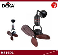 DEKA Corner Designer Fan (DC Motor) 16” Wall / Ceiling Fan with Remote Control MS16DC