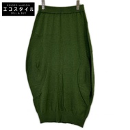 Nagonstans 470CA871-6350 Green Wool x Nylon Balloon Knit Skirt, Size 38 [Used]
