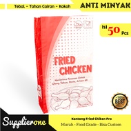 Fried Chicken Bags, 50 Pieces Fried Chicken Packaging/s Fried Chicken Wrapping/s Fried Chicken Conta