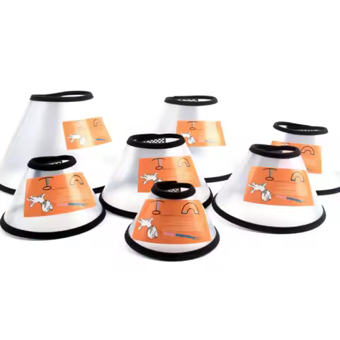 Puppy Dog Cone Elizabethan Collar Pet Dog Protective Wound Healing Prevent Lick Collar Pet Funnel Co