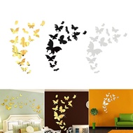 New⚡DIY Butterfly Acrylic 3D Mirror Wall Sticker Removable Home Decor Self Adhesive
