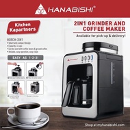 Hanabishi 2IN1 Grinder and Coffee Maker HGRCM-2in1 Coffee Machine Coffee Grinder