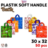 Plastik Hajatan Batik 30x32 isi 50 Kantong Snack Ultah Anak Softhandle Hidangan Souvenir Ulang Tahun