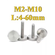 304 Stainless Steel Flat Head Hand Screw Screw (GB835) M2-M10 (AZY-DM) (Y6) (x6)