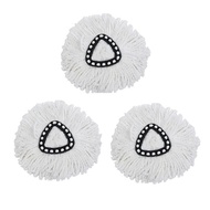 3pcs Rotating Mop Replacement Brush Head Microfiber Head Good Water Absorption Mop Head Household Cleaning Tools Mop Accessories