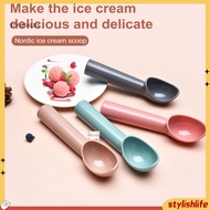 [stylishlife]  Durable Plastic Ice Cream Scoop Smooth Scooping Ice Cream Scoop Easy Scoop Ice Cream 