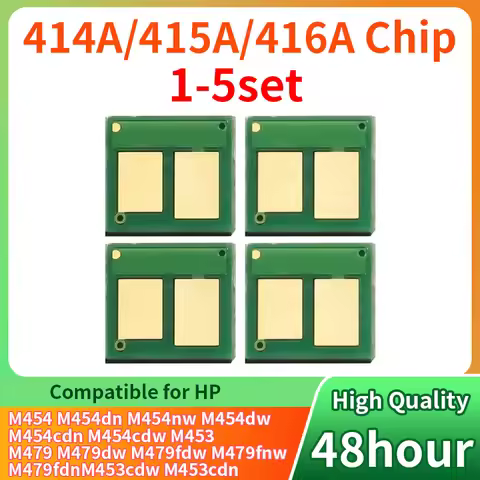 1-5SET 414A 415A 416A 414 415 416 X W2030A W2020A W2040A Toner Chip For HP M455 M454 M479 M480 E4502