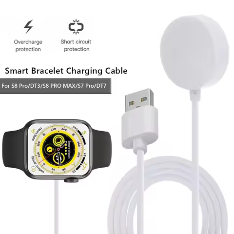 Magnetic Charging Cable for watch 7 9 S8 S9 WS7Pro T500 Pro Max N8 HW8 Ultral X8 SE GS7 PRO MAX DT30
