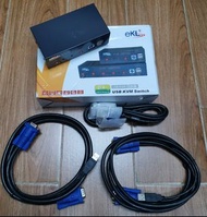 KVM Switch with Cables