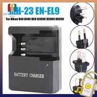 MYRONGMY Camera Battery Charger Universal Portable Rechargeable EN-EL9 Power Adapter for Nikon D40 D40X D60 D3000 D5000 D8000